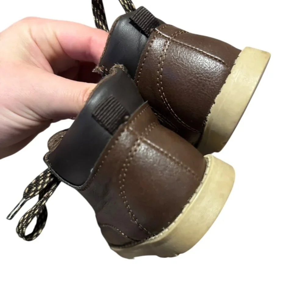 Carters Toddler Set of 3 Shoes Boots Sz 6 Brown Gray